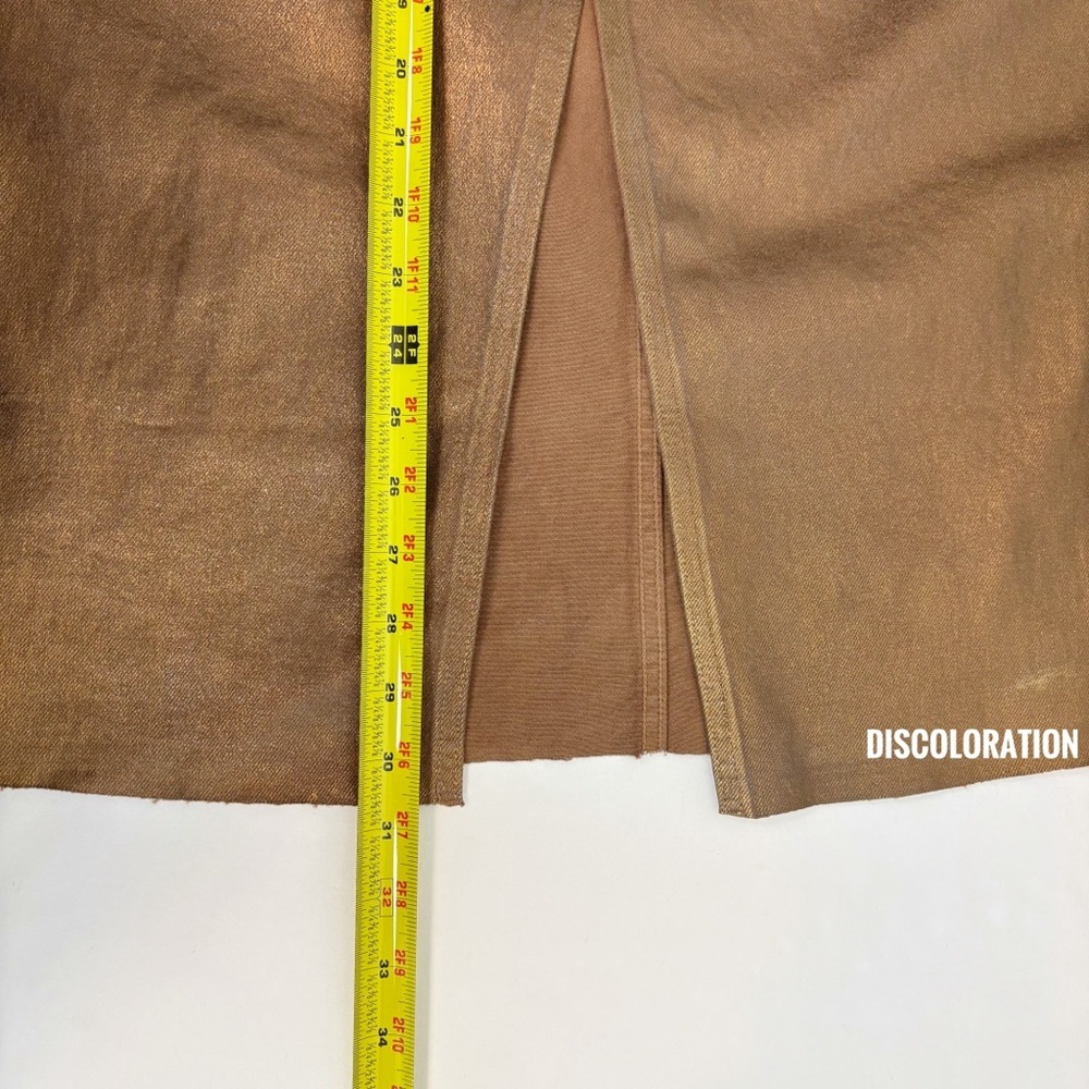 Veronica Beard Victoria Midi Skirt in Antique Brass Size 2 - Picture 16 of 16